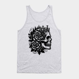 gothic skull Tank Top